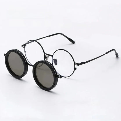 High Quality Magnetic Clip ND9 Rotating Adjustable Dimming Polarized Sunglasses Prescription Available Fishing Shades UV400
