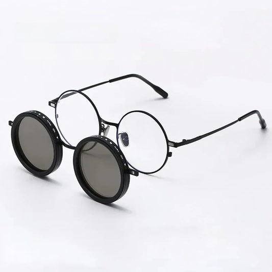 High Quality Magnetic Clip ND9 Rotating Adjustable Dimming Polarized Sunglasses Prescription Available Fishing Shades UV400