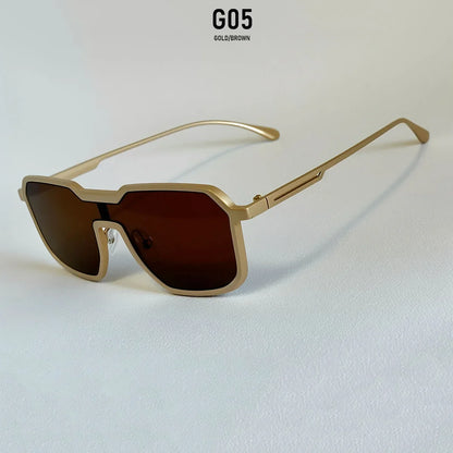 UV400 Protection Sunglass Men Luxury Steampunk Sunglasses Women Trendy One Pieces Fashion Glasses Gafas De Sol Hombre Zonnebril