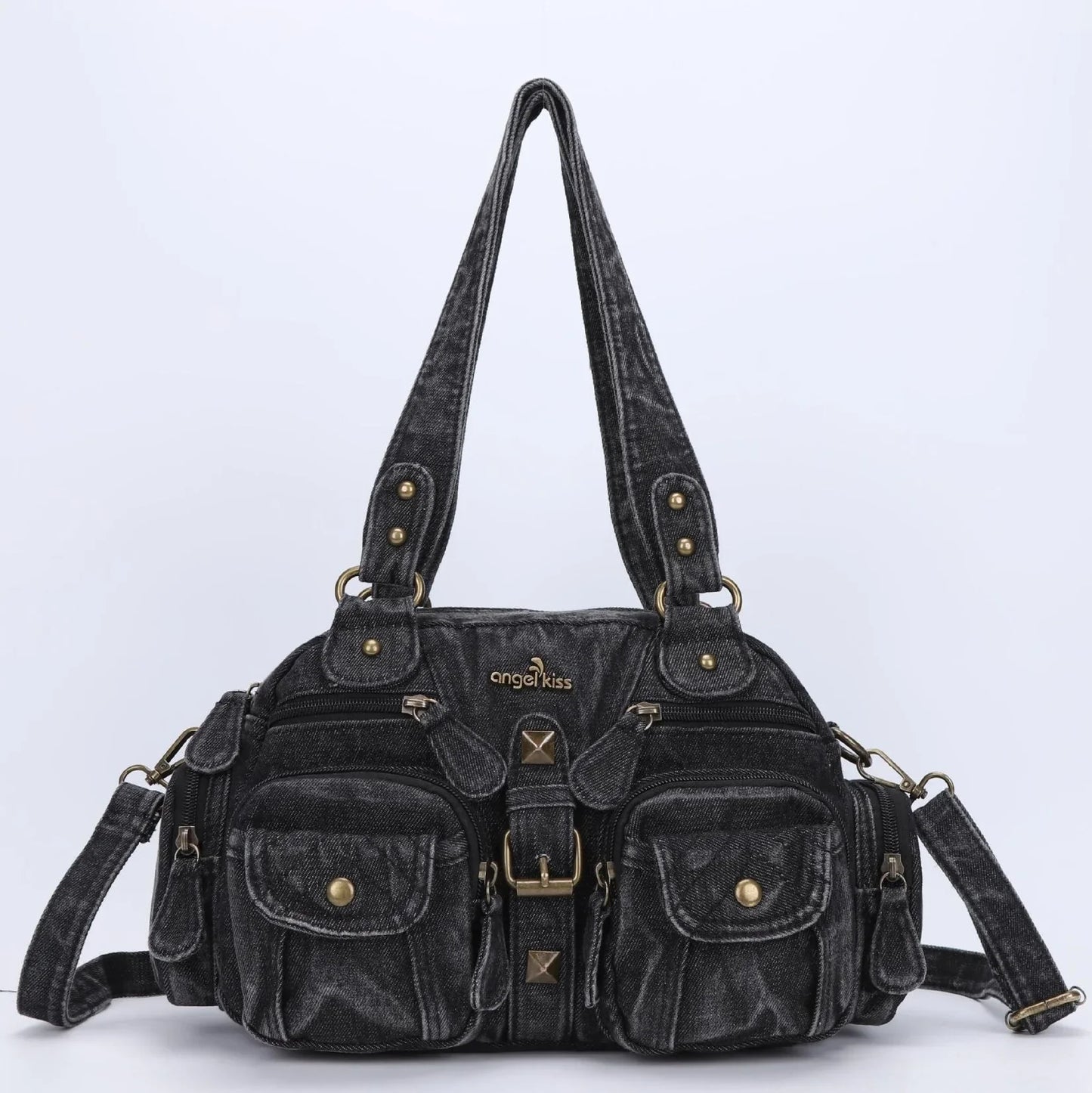 Women Handbags Satchel Top-handle Handbag Denim Shoulder Bag Dumpling Pack Give Gifts Shoulder Bags Phone Money Pack