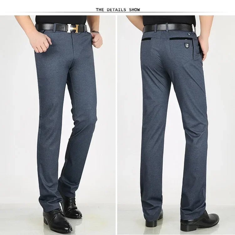 Men's Suit Pants High Quality Summer Men Dress Pants Straight Business Mens Formal Pants Big Size Classical Trousers