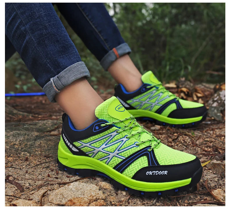 Brand Hiking Shoes Men Mesh Breathable Travel Shoe Outdoor Waterproof Hunting Fishing Shoes Mountain Off-Road Riding Sports Shoe