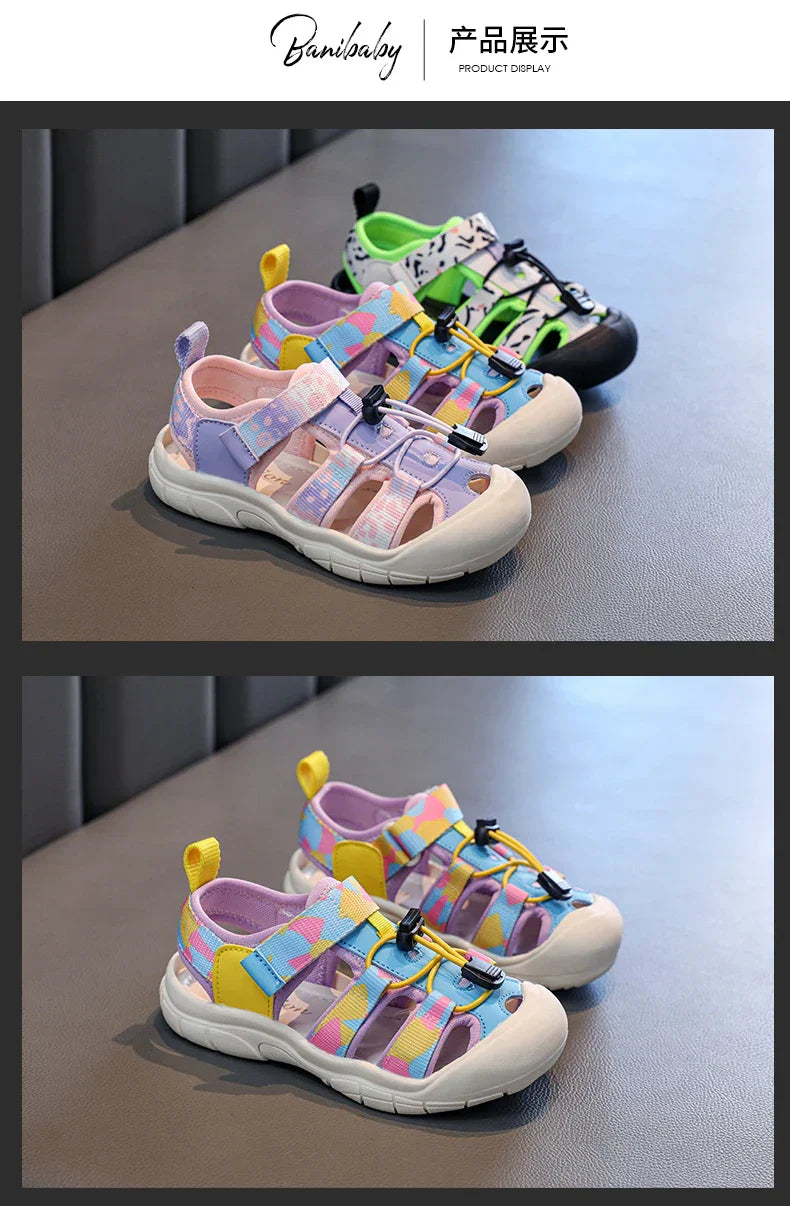 2025 Children's High Quality Close Toe Summer Beach Water Shoes Outdoor School Sport Sandals for Kids Toddler Boys Girls