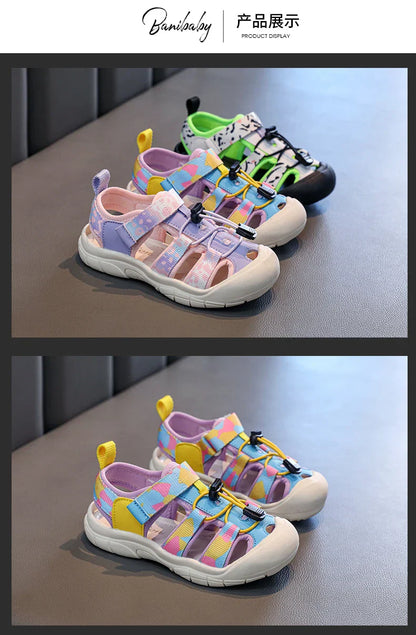 2025 Children's High Quality Close Toe Summer Beach Water Shoes Outdoor School Sport Sandals for Kids Toddler Boys Girls