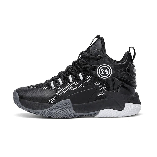 Kids Basketball Shoes Legendary Number Children's Anti-Slip Breathable Outdoor Sports Sneakers for Boys Daily Training Exercise
