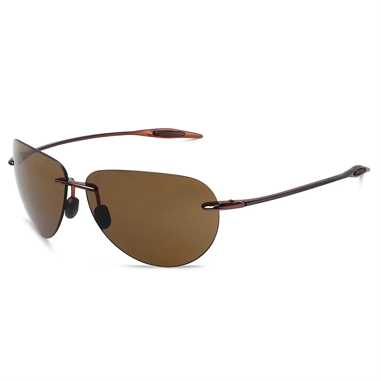 Sports Sunglasses for Men Women Tr90 Rimless Frame for Running Fishing Golf Surf Driving MJ8008