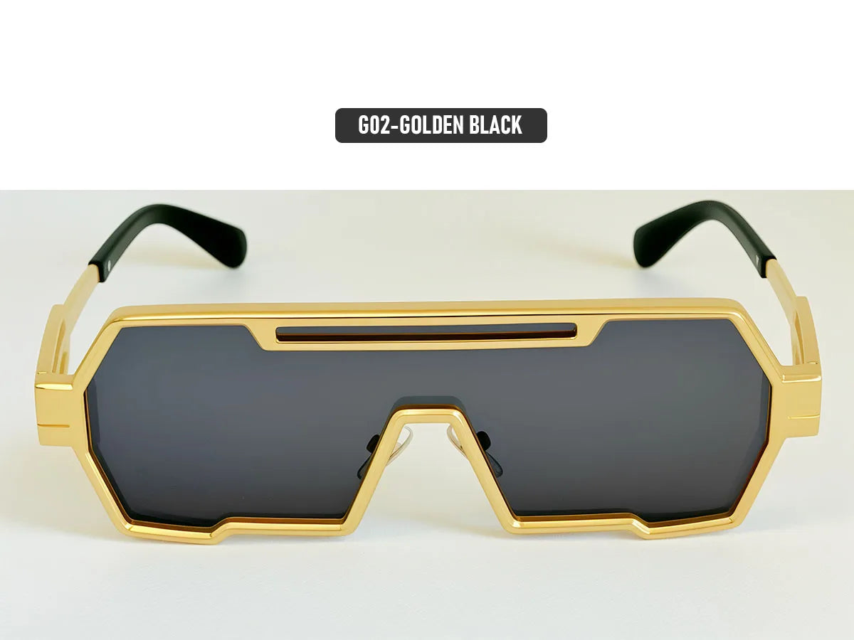 Square Steampunk Sunglasses Women 2026 One Pieces UV400 Protection Sunglass Men Brand Design Fashion Glasses Gafas De Sol Hombre