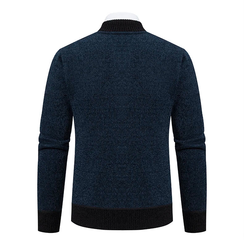 Vintage Men Knitted Sweaters Cadigan Men's Casual Fashion Button Up Cardigans Jackets Autumn Winter Jumper Coat