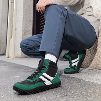 New Winter Booties Outdoor Waterproof Barefoot Boots For Men Ankle Boots Minimalist Barefoot Non-slip Casual Sneakers Big Size