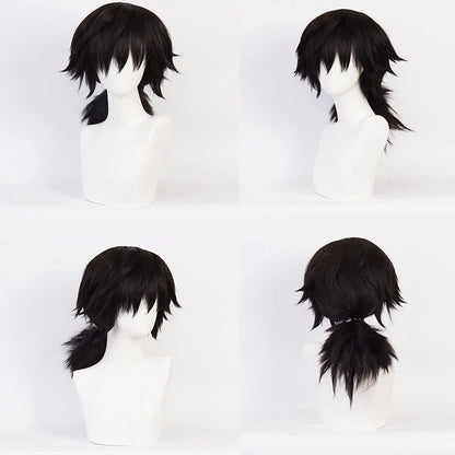 Tomioka Giyuu Japanese Anime Cosplay Costume Suit with Wig for Boys Adult Carnival Halloween Party Gift Tomioka Giyuu Uniforms