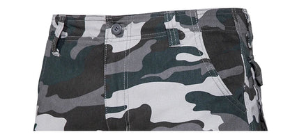Mens Camo Shorts Men Camouflage Overalls Loose Casual Outdoor Sports Half Pants Side Pocket Cotton Comfortable Shorts