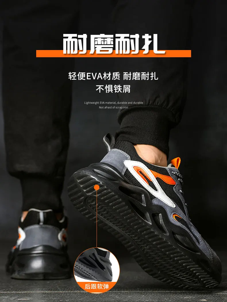 6KV Insulation Blocking Current Work Safety Shoes For Men Lightweight Indestructible Anti-smash Sneakers Steel Toe Cap Boots
