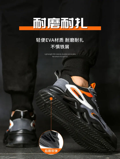 6KV Insulation Blocking Current Work Safety Shoes For Men Lightweight Indestructible Anti-smash Sneakers Steel Toe Cap Boots