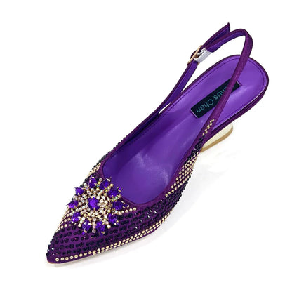 Elegant Women's Shoes and Bag Sets Wedding Party Bags and Shoes Comfortable Mid Heel Shoes Commuting Shoes for Women