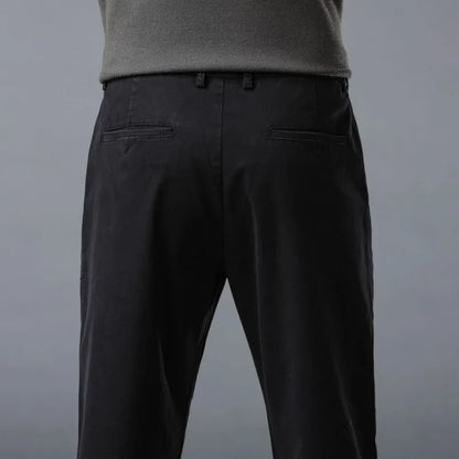 190 Cm Tall Men's Pants Summer Straight Chino Trouser Male Stretch Cotton Office Work Extra Long Leg Length 115 110cm Lengthed