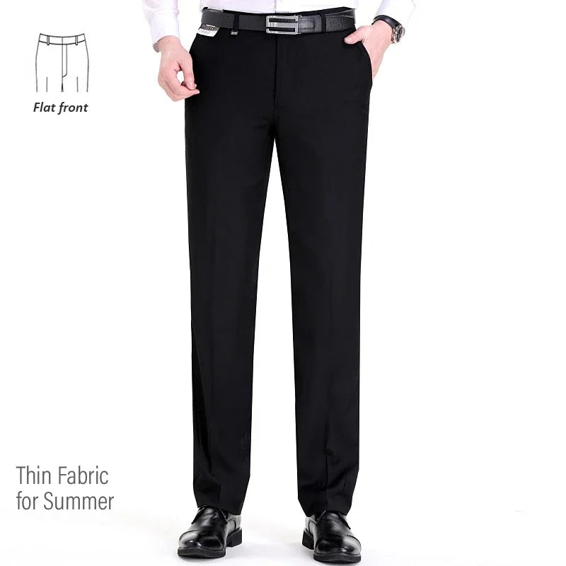 Top-Quality Men's Woolen Trousers - Traf Suit Pants,Business Formal,Trousers for Men, Man Pants, Naples Wool Dress Pants for Men