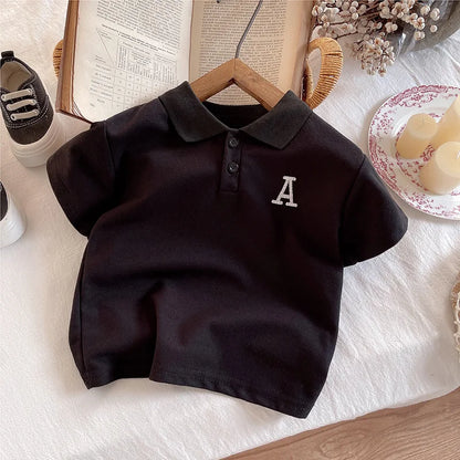 New Children Summer Fashion Baby Boy Clothes Suits Infant Embroidered Letter Polo T Shirt+Shorts 2pcs/Set Toddler Casual Costume