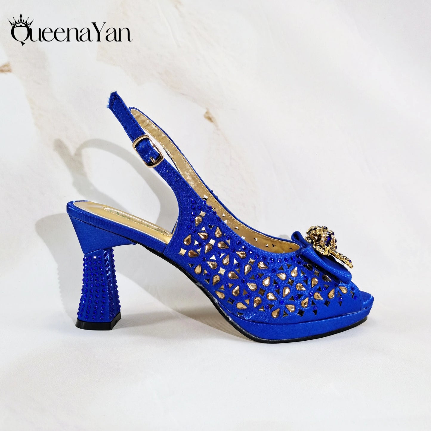 New Italian Design Open Toe Women High Heels for 2025 Elegant Party Wine Color Diamond Pumps Shoes and Bags Matching Set