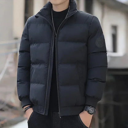 Men's Cotton Warm Jacket - 2025 Winter Fashion Trend - Short Warm Men's Jacket - Thick and Casual Warm Jacket - Men's Trench Coa