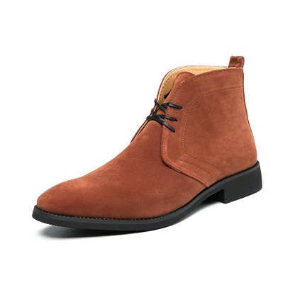Leather Men Ankle Chelsea Boots Men Work Shoes Pointed Toe Leisure Boots for Male Casual Motorcycle Boots Botas Plus Size 38-48
