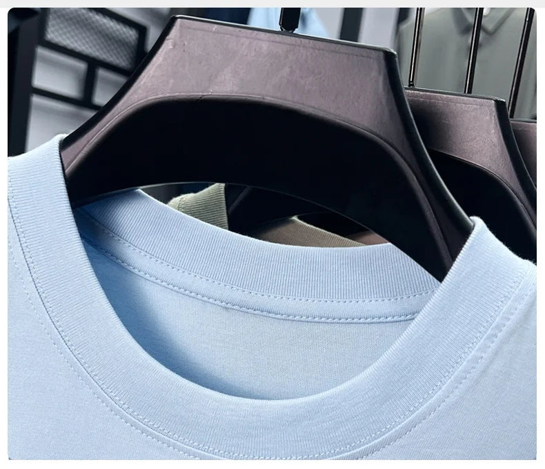 100% cotton high-end short sleeve T-shirt summer designer brand pony embroidery round neck top fashion casual golf men's wear