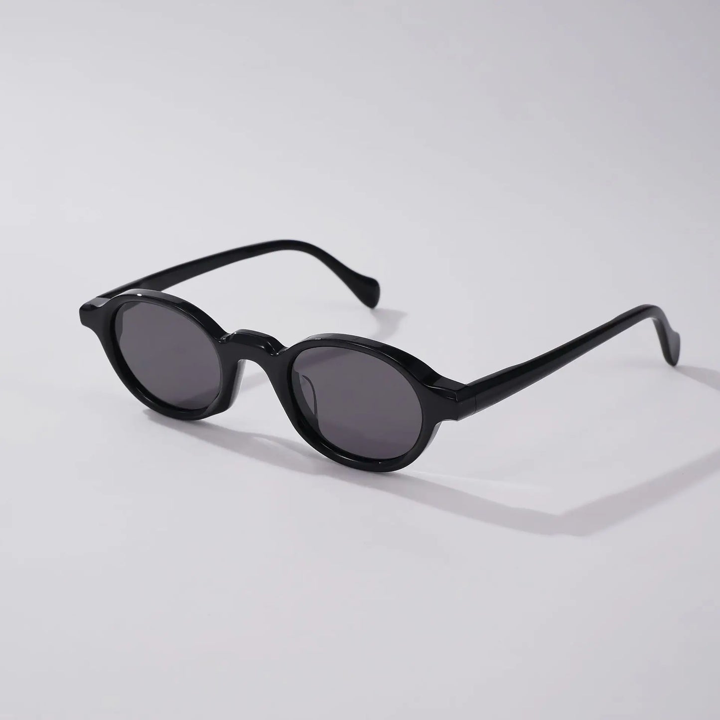 Fashion Top Quality Acetate Small Round Man Sunglasses Tourism Driving UV400 Protection Women Custom Prescription Sun Glasses