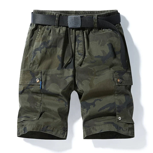Men Beach Vacation Style Casual Shorts New Multi Pocket Shorts Men Plus Size Loose Multicolor Camouflage Five Quarter Pants