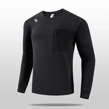 Men's High-Quality Outdoor Sports Long-Sleeved T-Shirt Autumn Winter Spring Leisure Running Leisure Tops