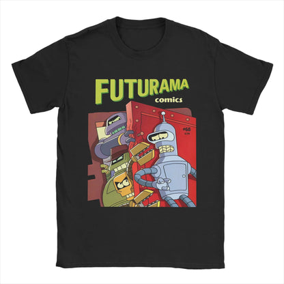 Men Women Futuramas Save thr Planet T Shirt  Pure Cotton Clothes Fun Short Sleeve O Neck Tees Gift Idea T-Shirts