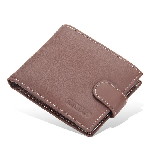 Portefeuille pour hommes en cuir de vache véritable avec fermeture éclair, porte-monnaie, porte-cartes pour homme