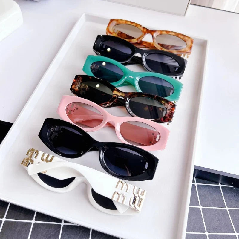 New Cat Eye Retro Fashion Sunglasses for Women Ins UV400 Vintage  UV400 Sun Glasses Gafas De Sol Vintage Sunglass Para Mujer