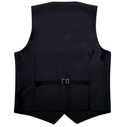 100 Colors Men Vest Tie Hanky Cufflinks Set Waistcoat Paisley Floral Jacquard Sleeveless Jacket Wedding Business