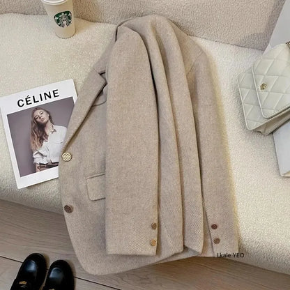 Women's Small Blazer Jacket 2026 Spring Autumn Fashion be all-match Ladies Suit Coat Design Sense high quality Lady Outerwear