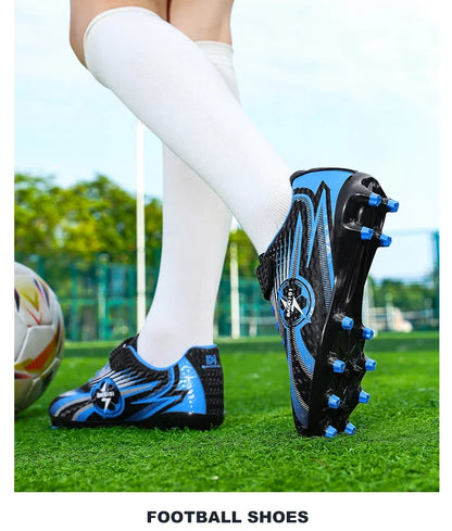 Youth Kids Professional Soccer Cleats Football Boots Non Slip Breathable Lightweight Training Shoes Boys Girls Match Sneakers