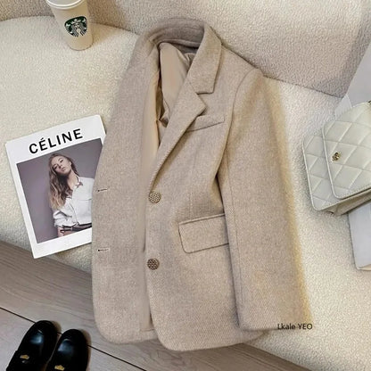 Women's Small Blazer Jacket 2026 Spring Autumn Fashion be all-match Ladies Suit Coat Design Sense high quality Lady Outerwear