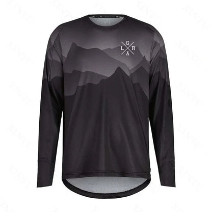 Men's Motorcycle Lrga Jersey MTB BMX Mountain Bike T-Shirt Long Sleeve Downhill Loose Rider Jersey MX Endurance Race Clothing
