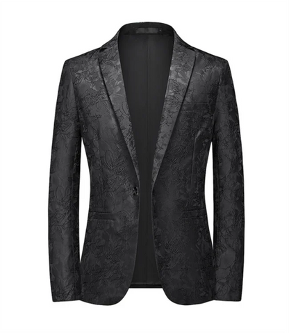 2026 New Men Business Social Suit Jacket Summer Male Single Breasted Thin Dress Male Jacquard Blazers Coats