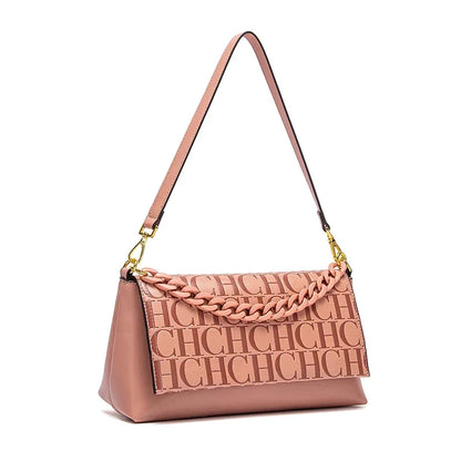 Classic New Solid Color Rectangular Women's Shoulder Bag Fashion Retro Party Multi Functional Occasion Chain Bag