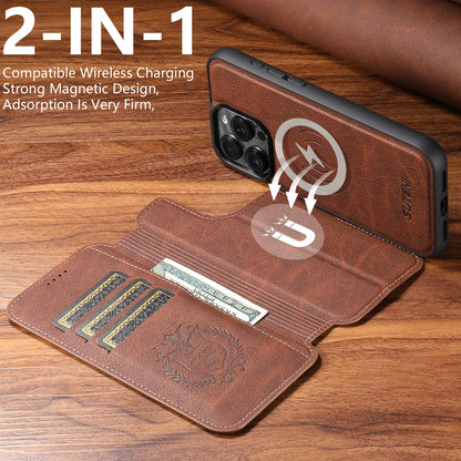 Faux Leather Wireless Charging Card Holder Stand Wallet Magnetic Flip Cover Phone Case For iPhone 17 Pro Max 16 Plus 15 14 13