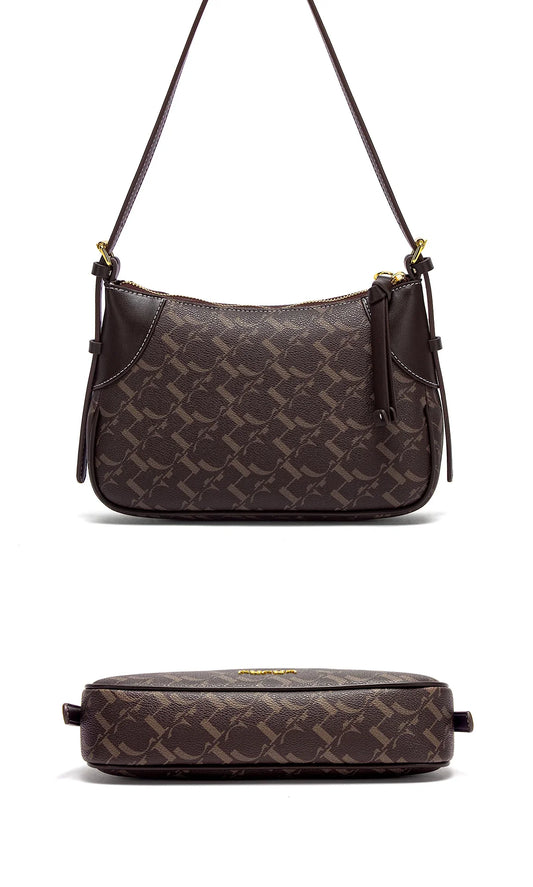 Women's Shoulder Bag 2025 Summer New Simple Crescent Bag with Two Shoulder Straps