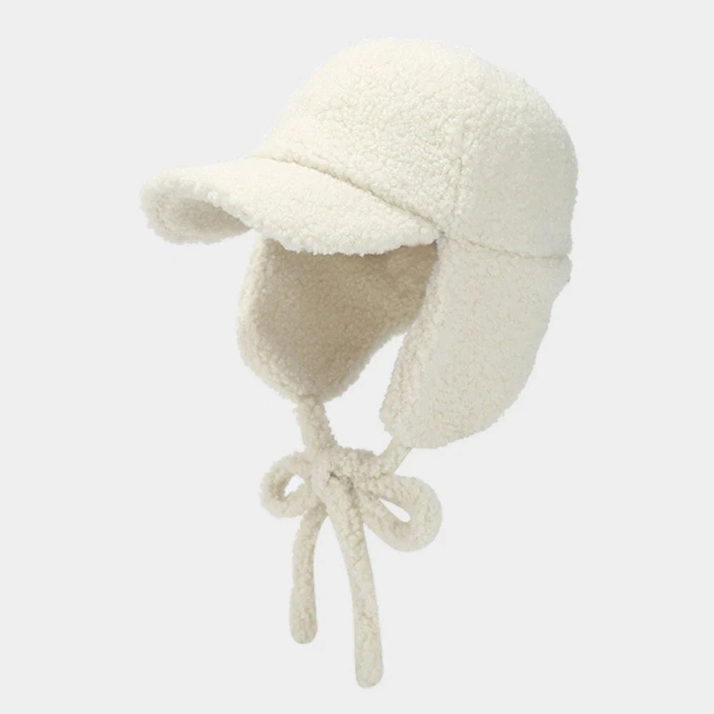 New Thick Warm Bomber Hat Berber Fleece Snow Ski Baseball Earflap Cap Men Women Autumn Winter Hat Male Female Russian Hat