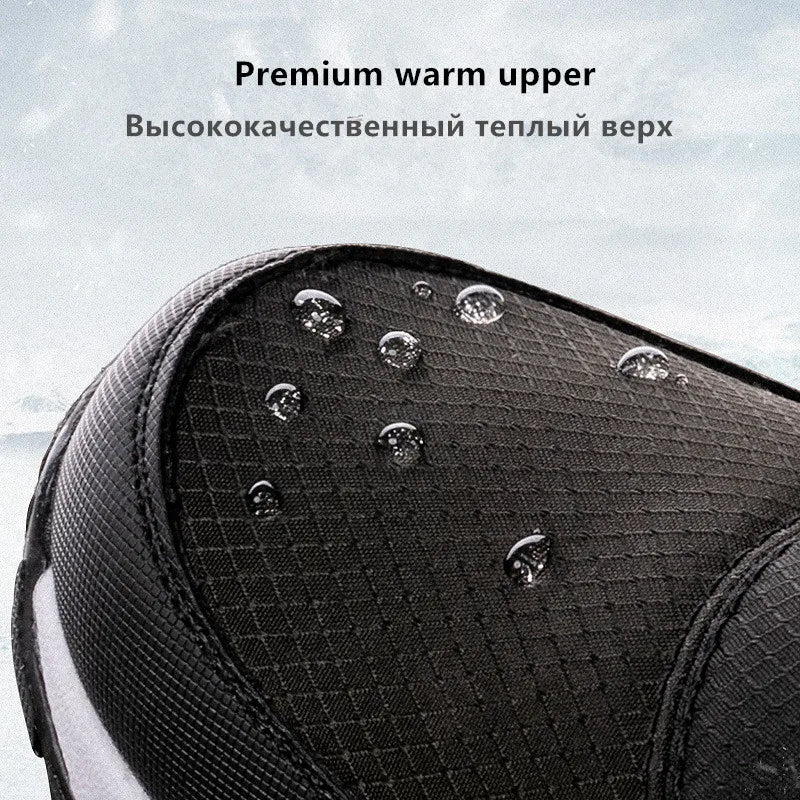 Brand Men Boots Winter Waterproof Snow Boots Unisex High Top Keep Warm Plus Outdoor Ankle Boots Male Cotton Casual Sneakers