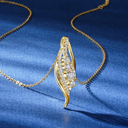 Multi-size Moissanite Pendant Necklace Chains for Women 925 Sterling Silver Wedding Fine Jewelry Gifts with Certificate