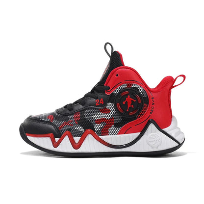 Kids Basketball Shoes Ankle Support Sneakers Tactical Boots Breathable Boys Girls Sports Shoes Shock-absorbing Athletic Shoes