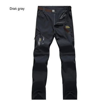 Men's Hiking Pants Trekking Convertible Quick Dry Lightweight Zip-Off Outdoor Travel Camping Fishing Pants