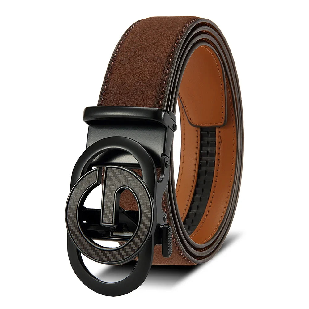 Men Leather Belt Automatic Buckle High Quality Male Leather Strap Luxury Jeans for Men Accessories