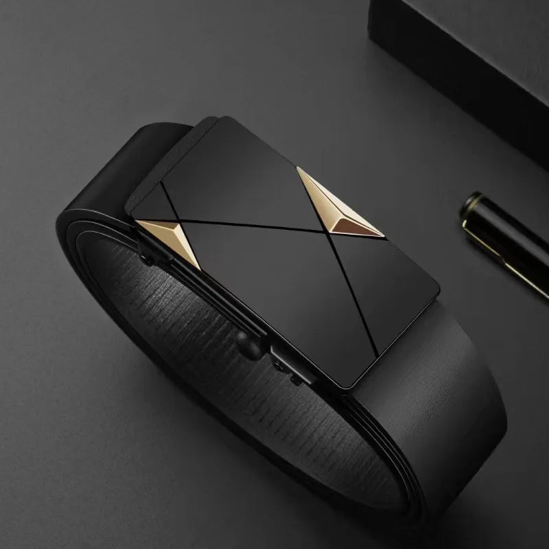 Men's waist belt, premium automatic buckle belt, men's fashionable casual belt, business belt, matched with suit