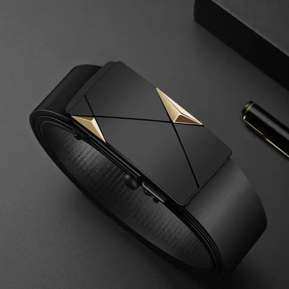 Men's waist belt, premium automatic buckle belt, men's fashionable casual belt, business belt, matched with suit