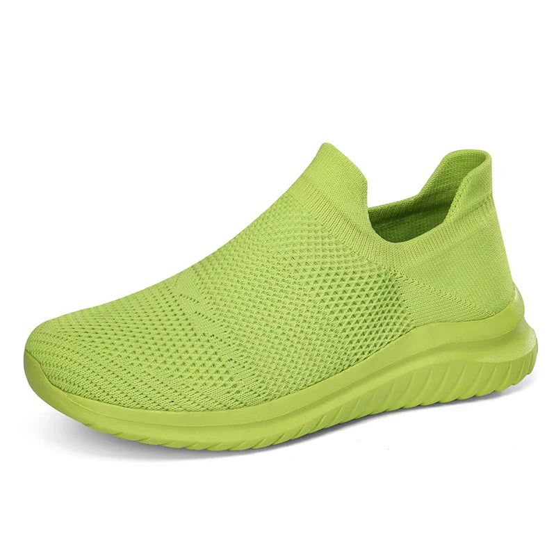 Men Shoes Sneakers Breathable Mesh Slip on Running Shoes Outdoor Non-Slip Couple Jogging Training Hiking Sports Shoes