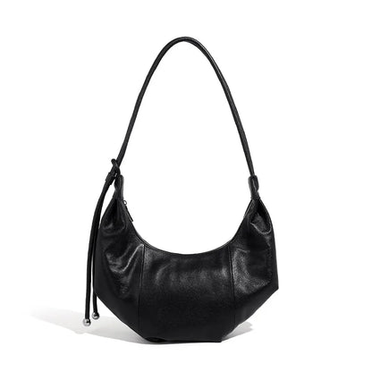 Dumpling bag leather bag Soft Leather Large Capacity minimalist shoulder bag women female luxury moon bag handbag